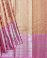 Onion Pink Tissue Kanjeevaram Saree